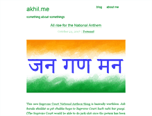 Tablet Screenshot of akhil.me